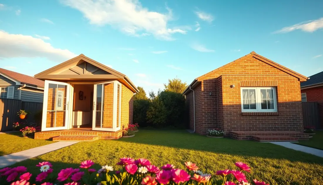 Comparative performance granny flat — Prefab vs Brick Granny Flats