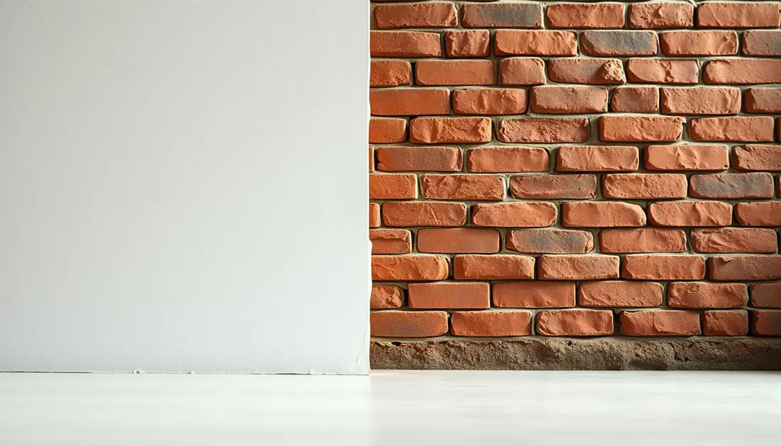 Drywall vs brick wall
