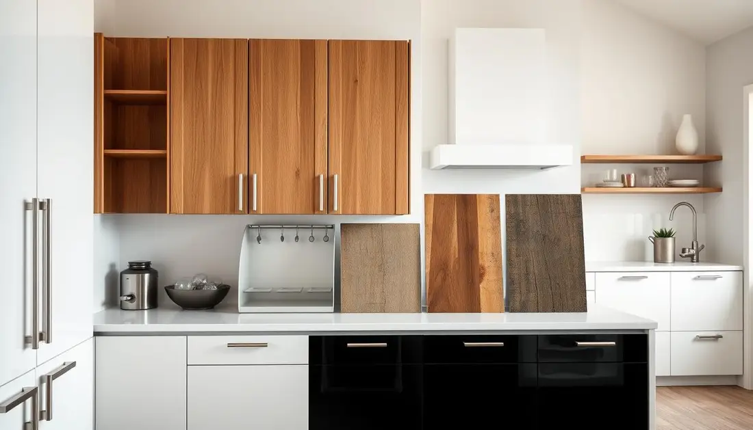 Kitchen cupboard materials