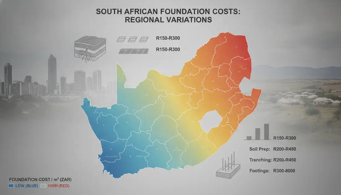 Regional pricing variations per square metre