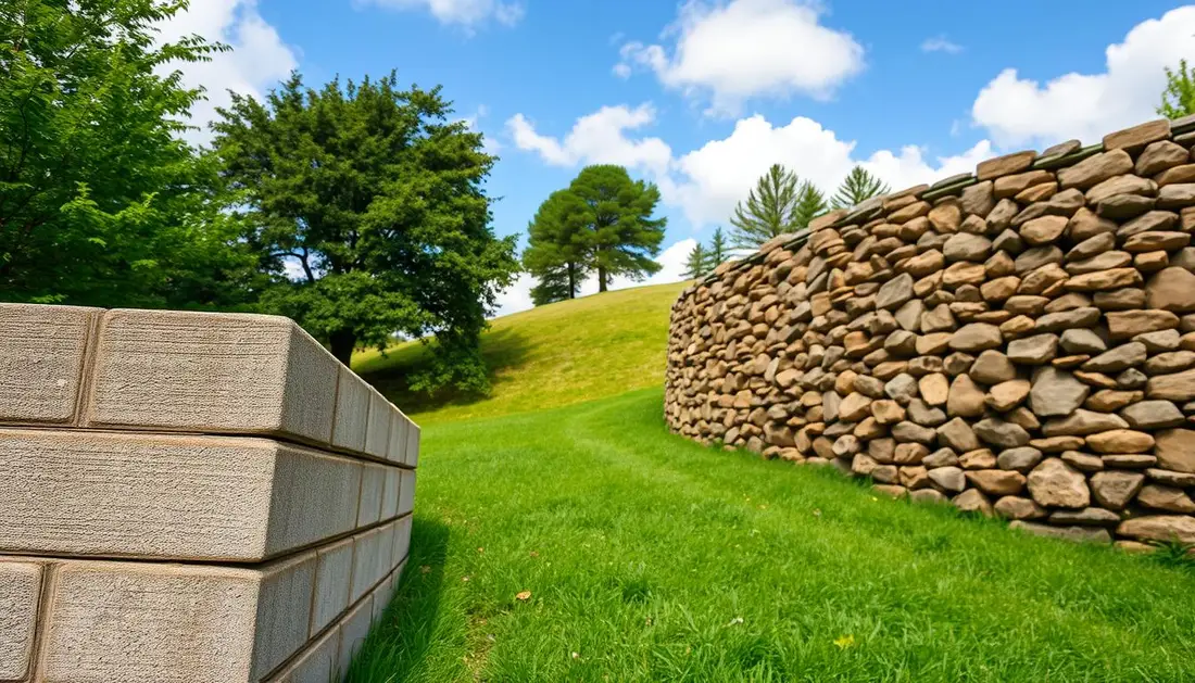 Retaining wall types