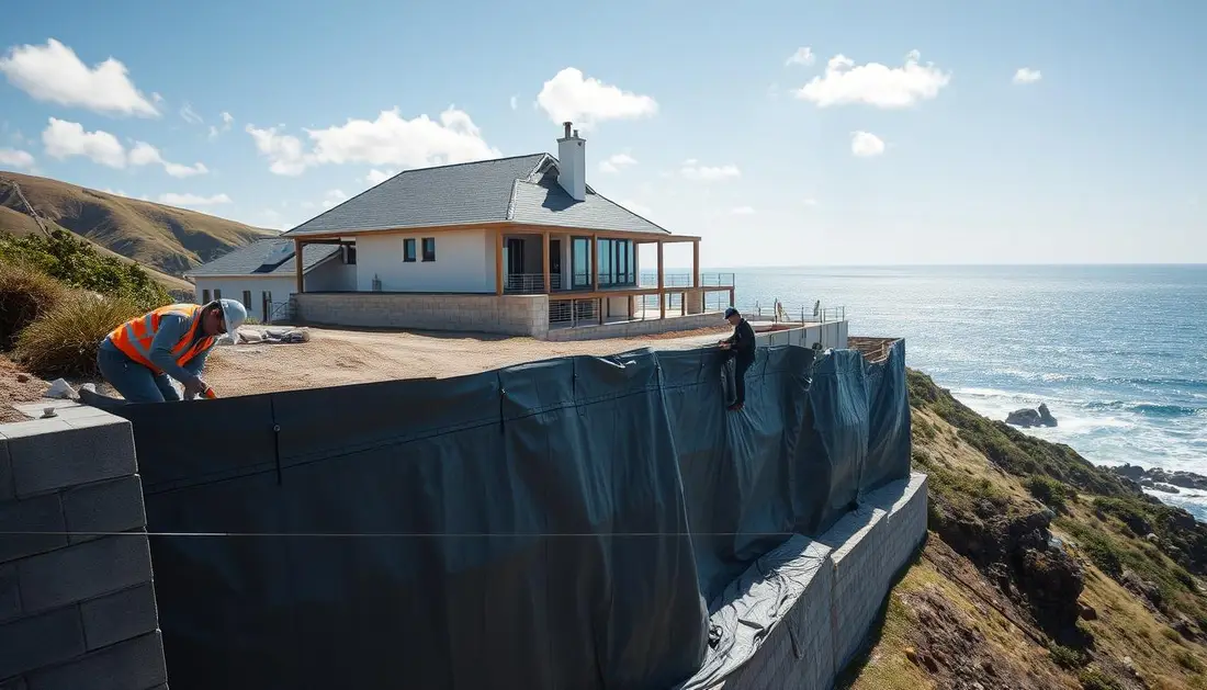 Retaining wall waterproofing — Western Cape House Extension Cost Guide